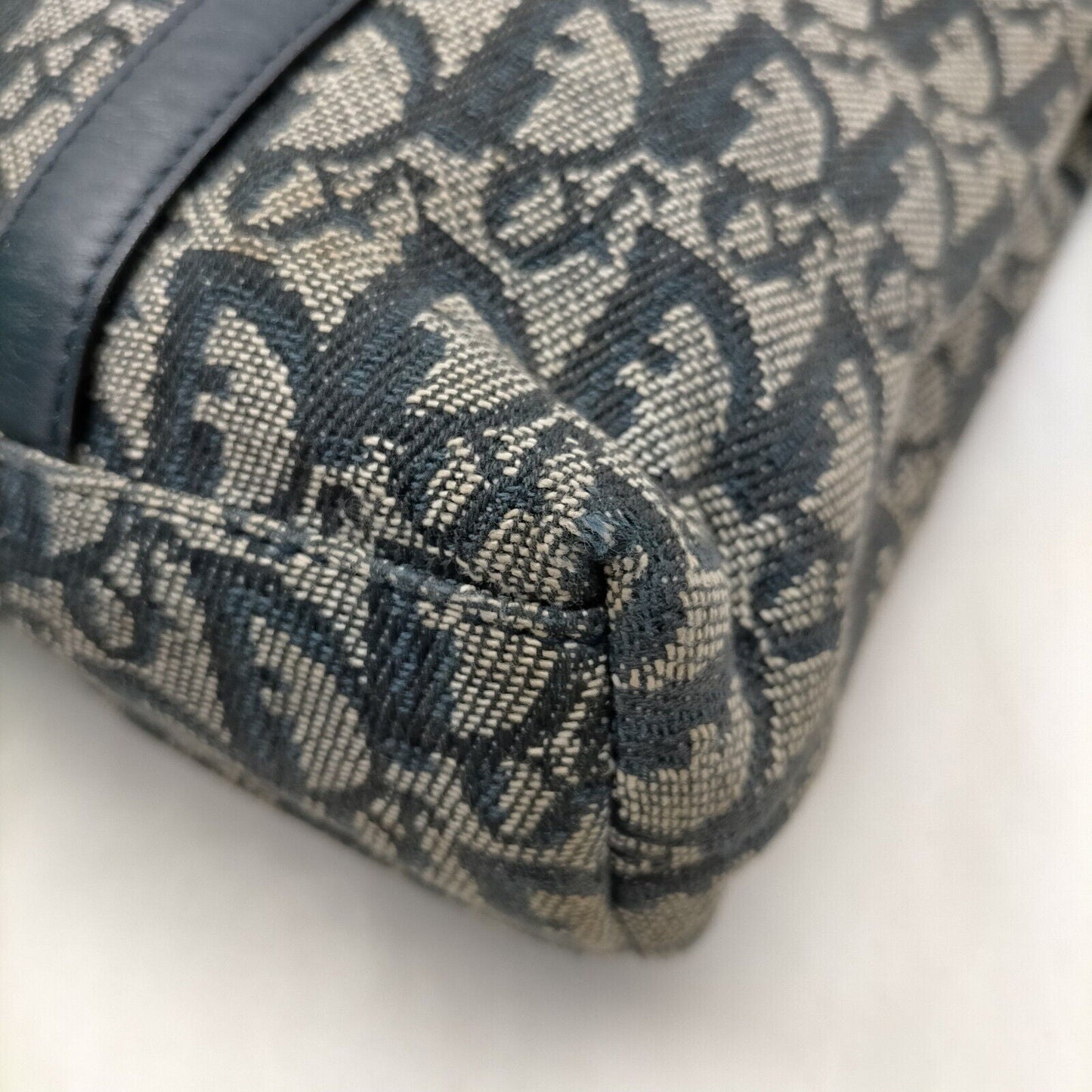 Christian Top quality Dior  Navy Blue Canvas Hand Bag