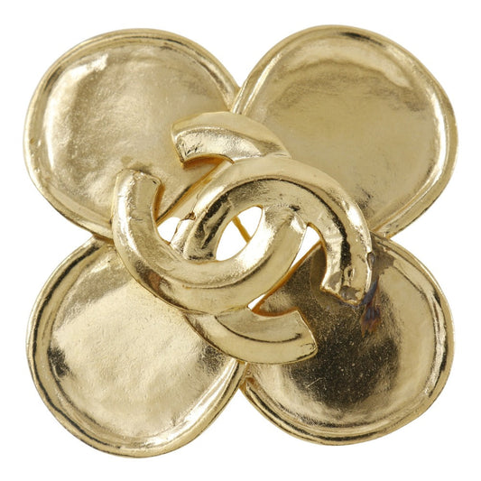 Chanel CHANEL Clover Brooch G   1996 96P  28.8g Clover