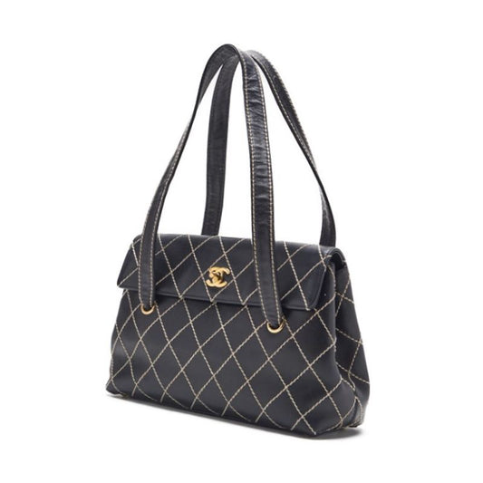 CHANEL CHANEL Wild Stitch Turnlock Shoulder Bag  S Black  Shoulder Bag  Shoulder Bag Ladies Shoulder Bag Hybrid ? Delivery? Netherlands Online