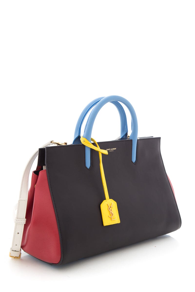 YSL Cabas Rive Gauche Leather Handbag