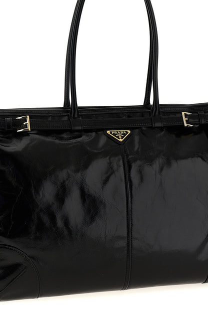 Prada Women Large Leather Handbag