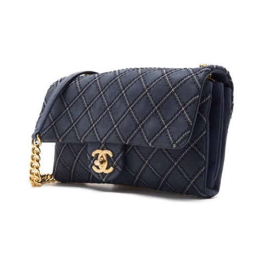 CHANEL CHANEL Wild Stitch Double Chain Shoulder Car Friseur Black  Tote Bag  Bag Hybrid ? Delivery? Khao Yamamoto Online