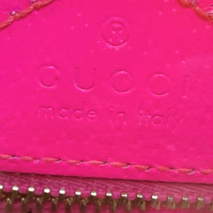 GUCCI Ophidia Mini GG Web PVC Shoulder Bag Fluorescent Fuchsia 517350