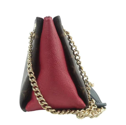 LOUIS VUITTON Surene BB Monogram Canvas Shoulder Bag Red