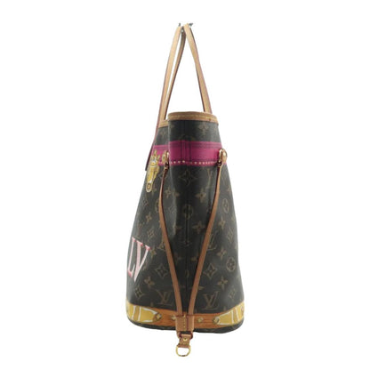 LOUIS VUITTON Neverfull MM Monogram Canvas Tote Bag Brown