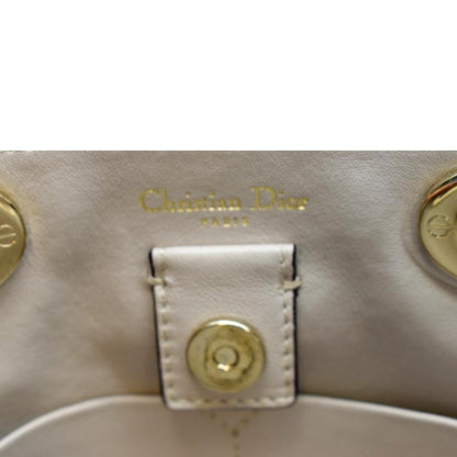 CHRISTIAN DIOR Diorissimo Leather Medium Tote Bag Pink