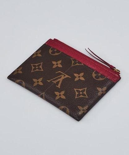 Louis Vuitton Zipped Card Holder Monogram Raisin Purple