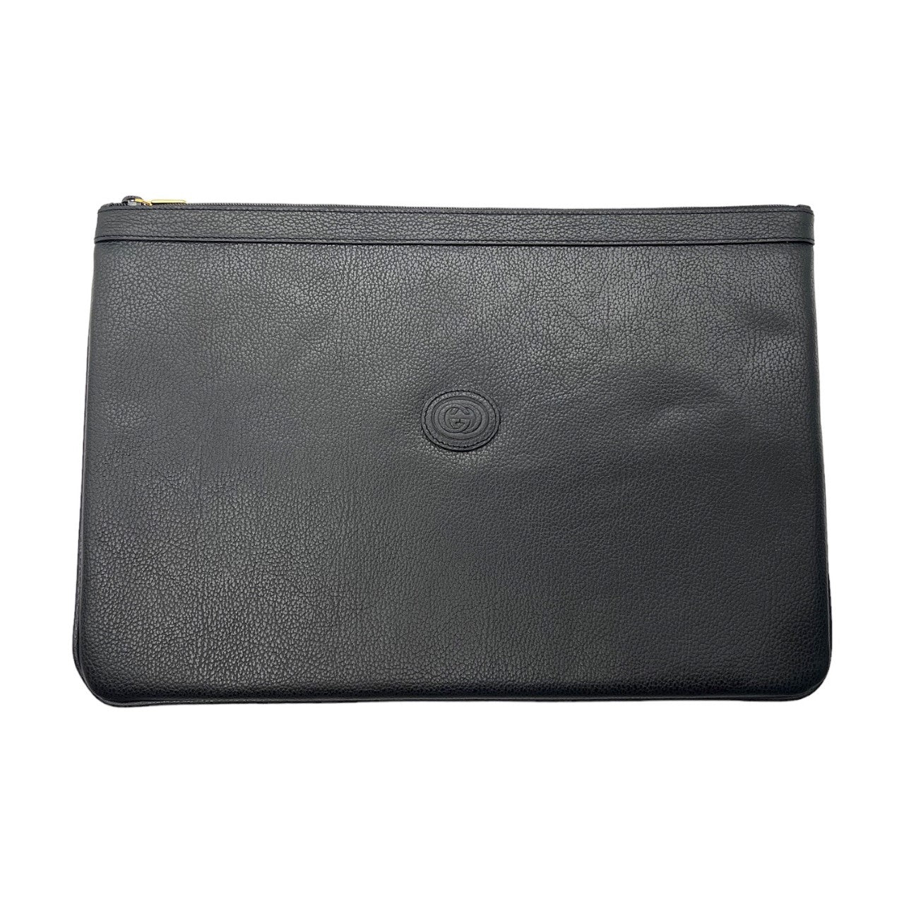 Gucci Vintage Black Leather Portfolio