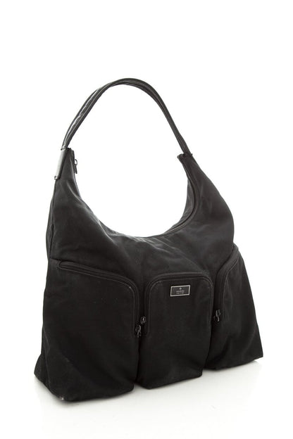 Gucci Vintage Black Triple Pouch Handbag