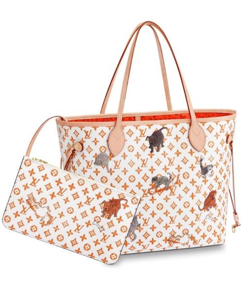 Louis Vuitton Neverfull MM Catogram White/Orange