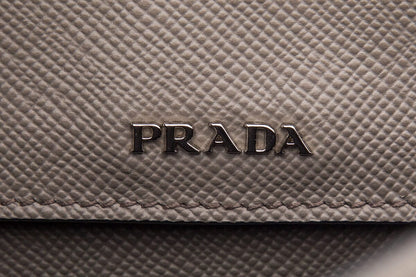 Prada Saffiano Cuir Double Turn Lock Handbag