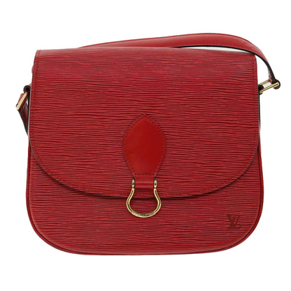 LOUIS VUITTON Epi Saint Cloud GM Shoulder Bag Red M52197 LV Auth ep218