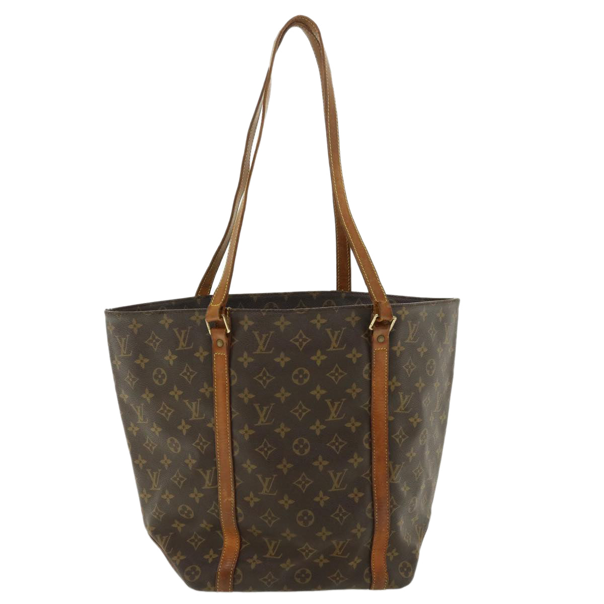 LOUIS VUITTON Monogram Sac Shopping Tote Bag M51108 LV Auth ep480