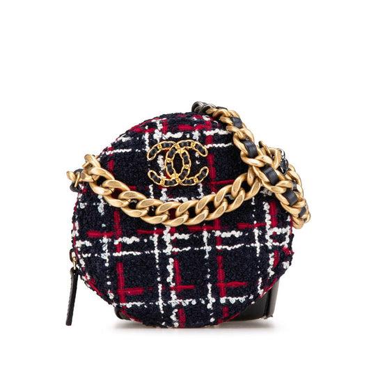Chanel CHANEL19 Tweed Leather Shoulder Bag