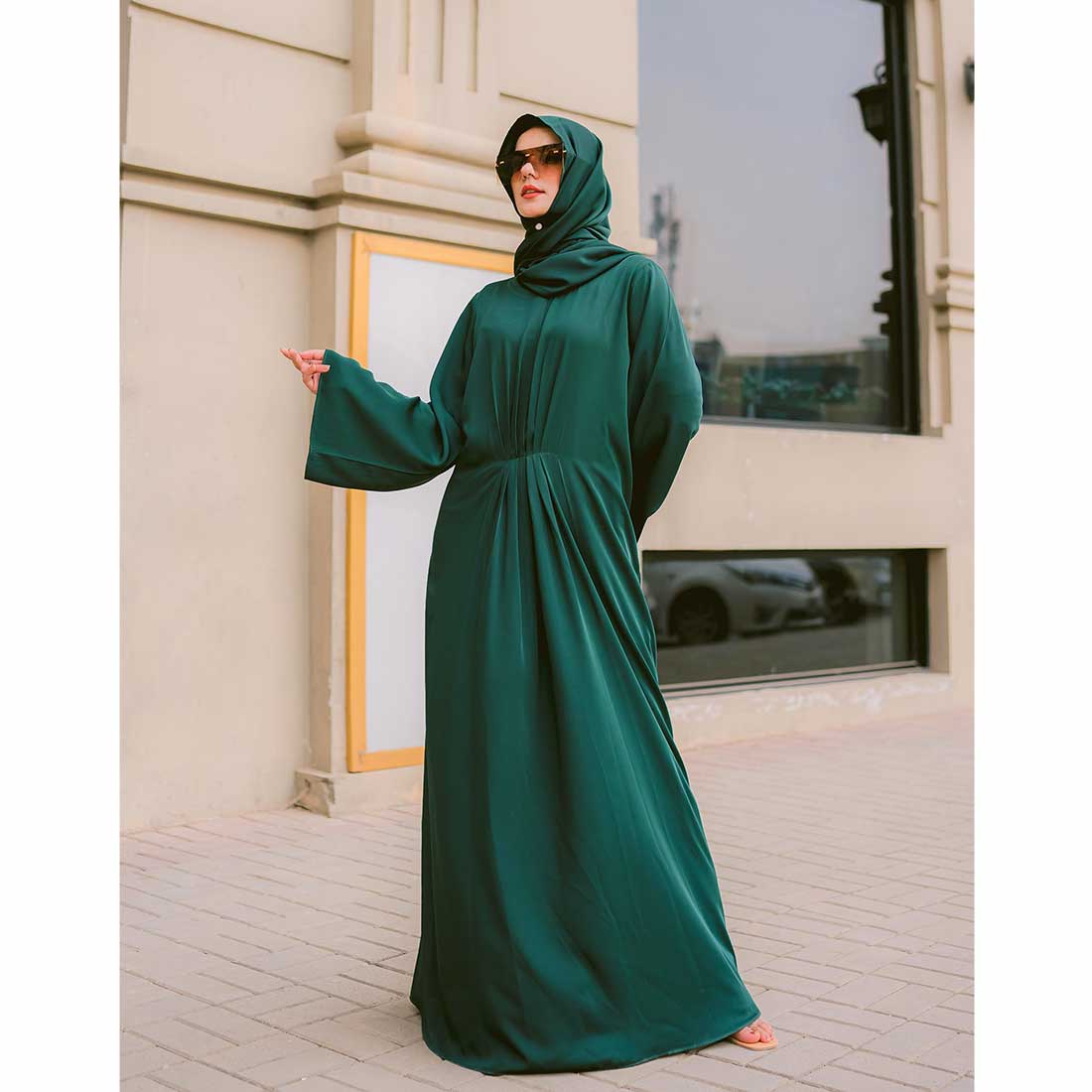 The Royal Abaya (Emerald Green)