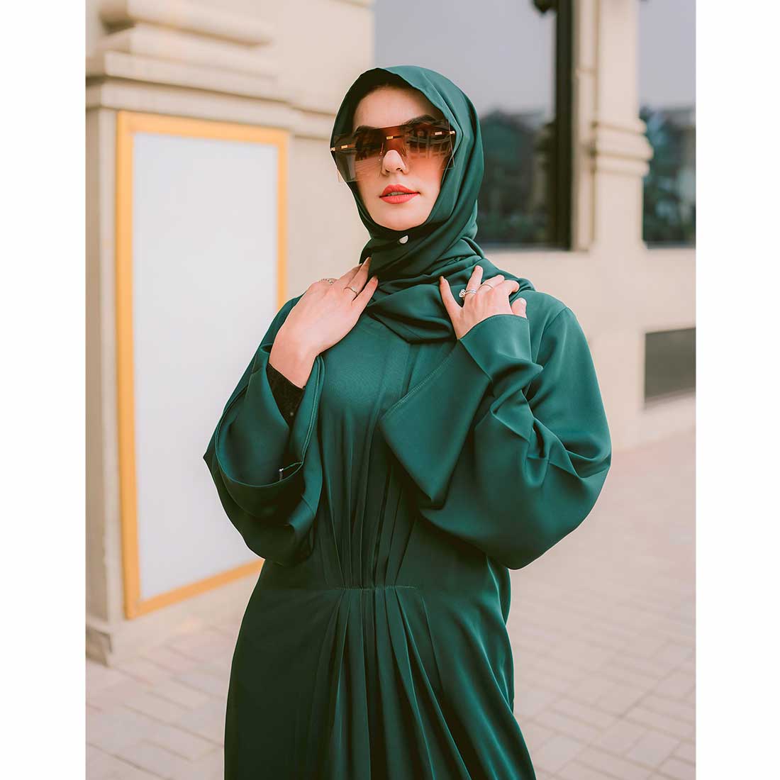 The Royal Abaya (Emerald Green)