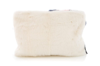 Prada Multicolor Mink Face Print Clutch