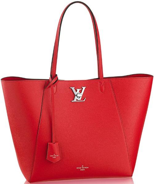 Louis Vuitton Lockme Cabas Bag Rubis