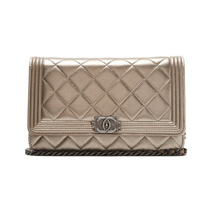 CHANEL CHANEL Matrasse Boy Chanel Chain Wallet  Silver (Silver G ) 's Bag ' Shoulder Bag Ladies' Shoulder Bag  Ship Ladies' Shoulder Bag