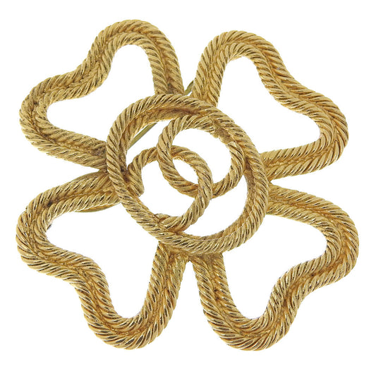 Chanel Chanel Clover Brooch Coco   G  Manufactured in France 1993 28  16g Clover