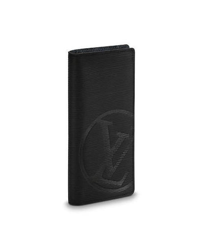 Louis Vuitton Circle signature Brazza Wallet Epi Leather Noir