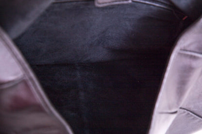 YSL Vintage Black Lambskin & Horn Handle Handbag