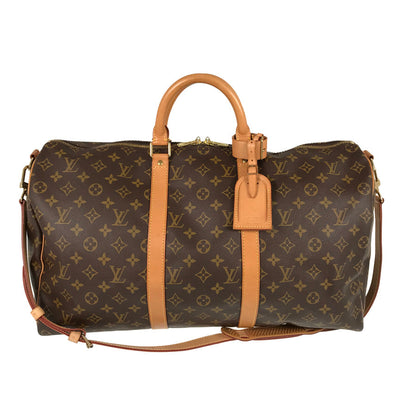 LOUIS VUITTON monogram keepall bandouliere 50 2WAY Boston bag