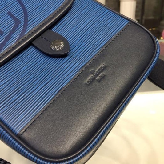 Louis Vuitton Messenger Bag Epi Leather Blue