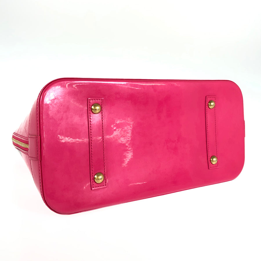 LOUIS VUITTON Vernis Rose Alma MM M93686 Hand bag