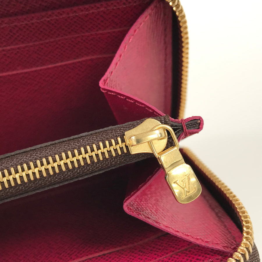 LOUIS VUITTON Monogram Portefeuille Clemence M60742 Long wallet Round zipper