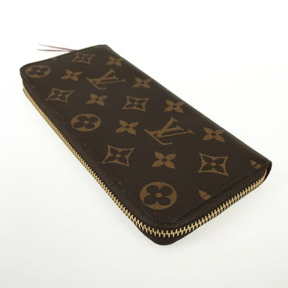 LOUIS VUITTON Monogram Portefeuille Clemence M60742 Long wallet Round zipper