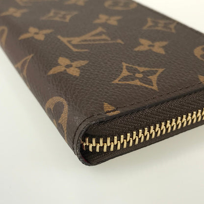 LOUIS VUITTON Monogram Portefeuille Clemence M60742 Long wallet Round zipper