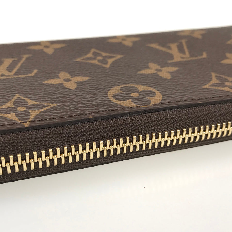 LOUIS VUITTON Monogram Portefeuille Clemence M60742 Long wallet Round zipper