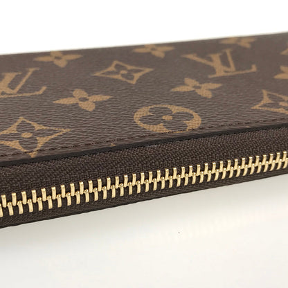 LOUIS VUITTON Monogram Portefeuille Clemence M60742 Long wallet Round zipper
