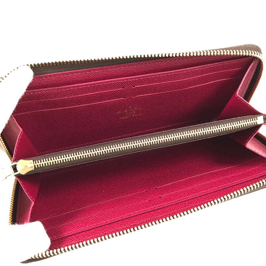 LOUIS VUITTON Monogram Portefeuille Clemence M60742 Long wallet Round zipper