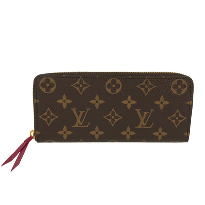 LOUIS VUITTON Monogram Portefeuille Clemence M60742 Long wallet Round zipper