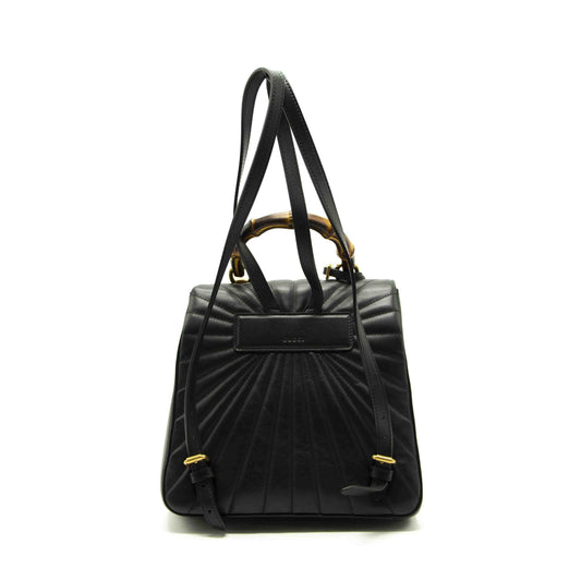 Gucci Queen Margaret Black Quilted Leather Backpack
