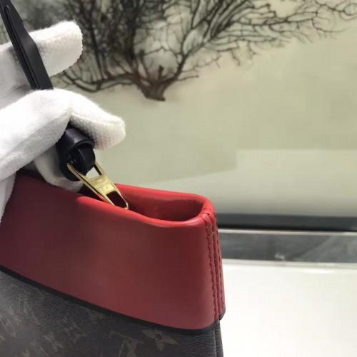 Louis Vuitton Pochette Tuileries Monogram Coated Canvas Red