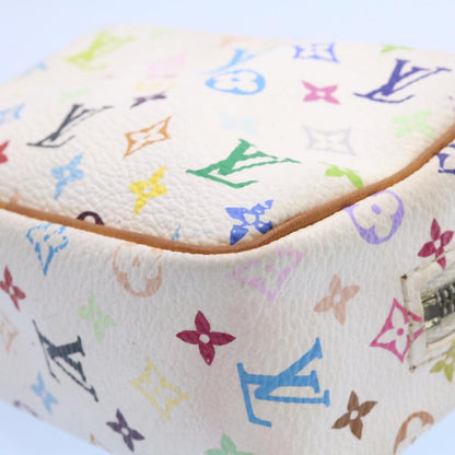 LOUIS VUITTON Monogram Multicolor Trousse Wapity Pouch White M58033 Auth am1686g