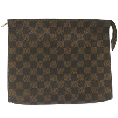 LOUIS VUITTON Damier Ebene Poche Toilette 26 Pouch N47543 LV Auth am2290g
