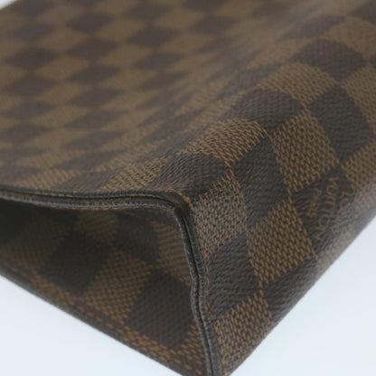 LOUIS VUITTON Damier Ebene Poche Toilette 26 Pouch N47543 LV Auth am2290g