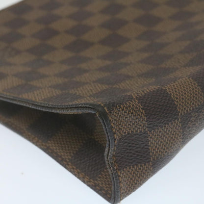 LOUIS VUITTON Damier Ebene Poche Toilette 26 Pouch N47543 LV Auth am2290g