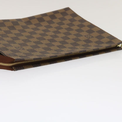 LOUIS VUITTON Damier Ebene Poche Toilette 26 Pouch N47543 LV Auth am2487g