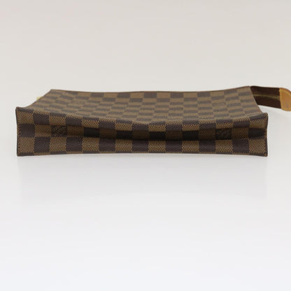 LOUIS VUITTON Damier Ebene Poche Toilette 26 Pouch N47543 LV Auth am2487g