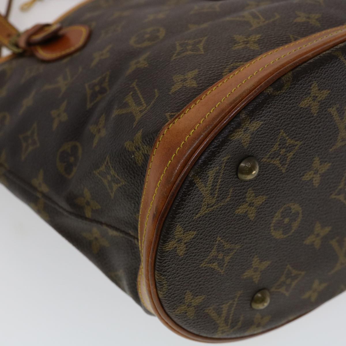 LOUIS VUITTON Monogram Bucket PM Shoulder Bag M42238 LV Auth am2619g