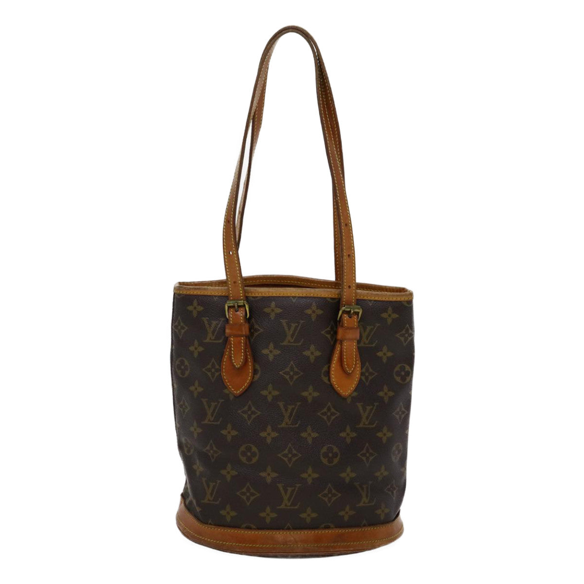 LOUIS VUITTON Monogram Bucket PM Shoulder Bag M42238 LV Auth am2619g