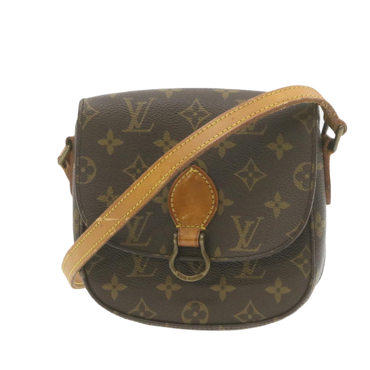 LOUIS VUITTON Monogram Saint Cloud PM Shoulder Bag M51244 LV Auth am608g