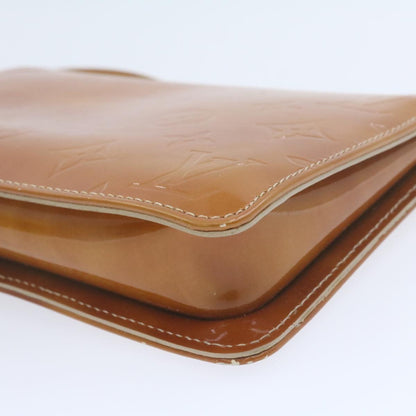 LOUIS VUITTON Monogram Vernis Lexington Pouch Beige M91010 LV Auth am961g