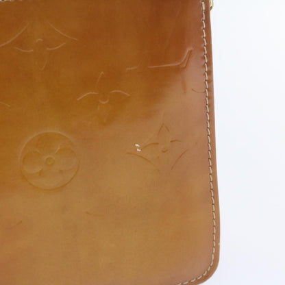 LOUIS VUITTON Monogram Vernis Lexington Pouch Beige M91010 LV Auth am961g