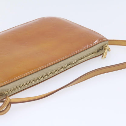 LOUIS VUITTON Monogram Vernis Lexington Pouch Beige M91010 LV Auth am961g